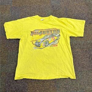Vintage NASCAR shirt Jeff Burton Caterpillar Chevy racing performance graphic